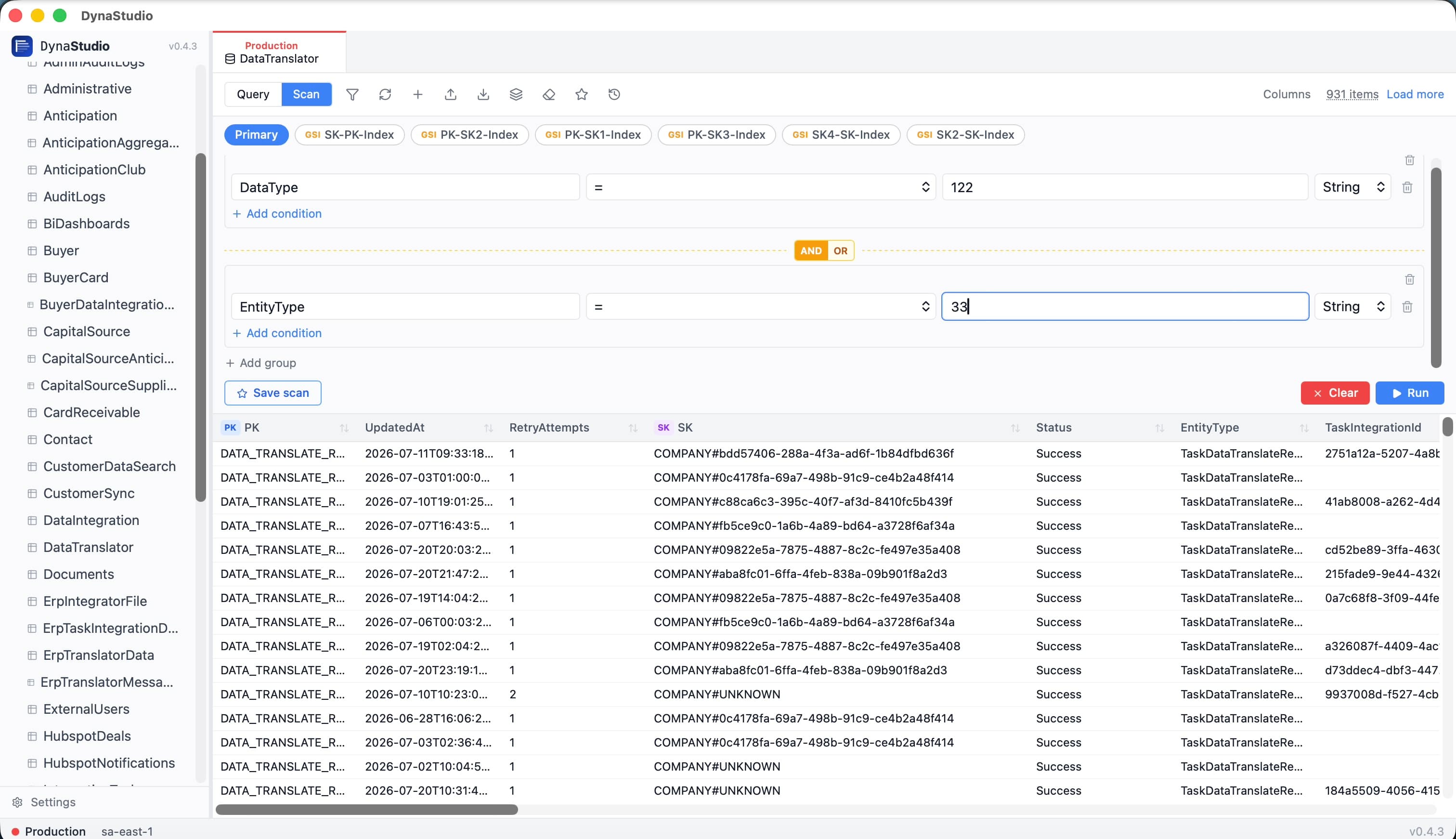 DynaStudio Query Builder